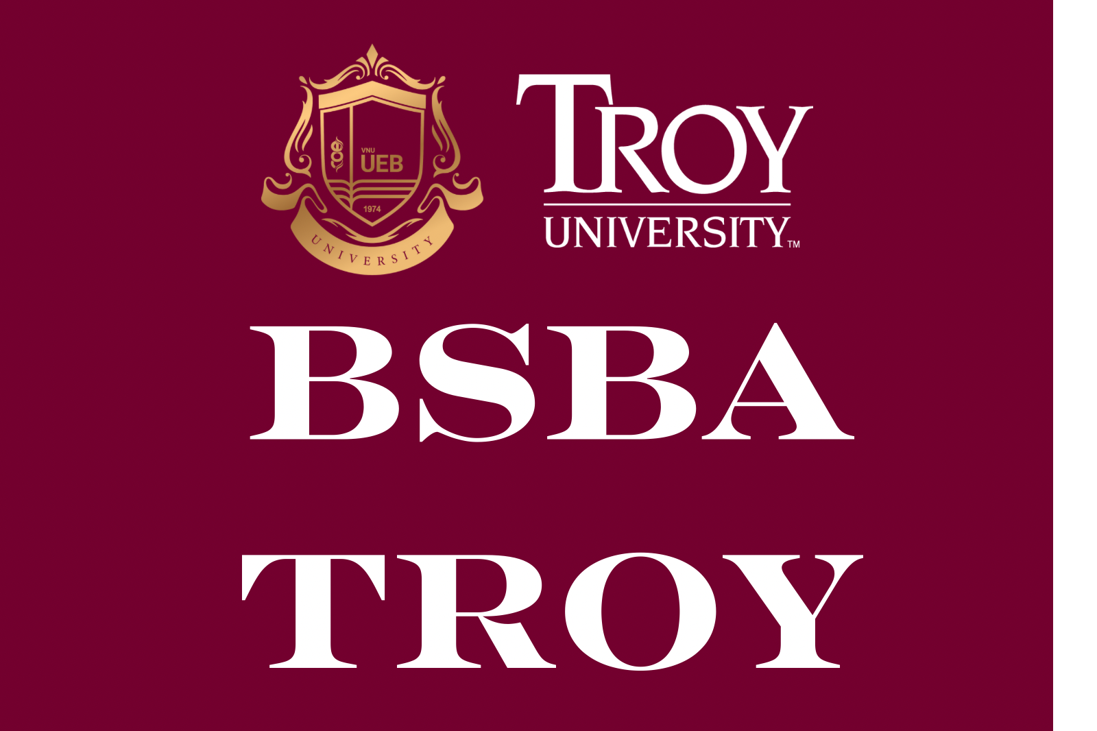 Thông báo Tuyển sinh Chương trình BSBA Troy